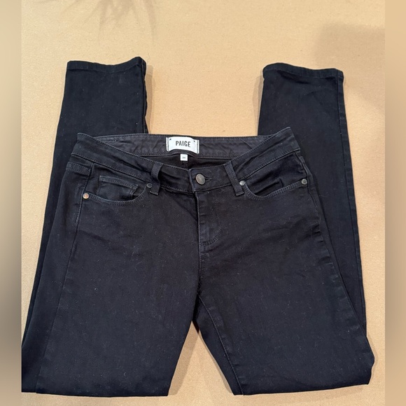 Paige Skyline Skinny Black Jeans - Size 26 - Picture 5 of 14